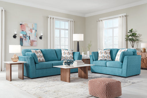 Keerwick Teal Living Room Set -  Ashley - Lara Furniture