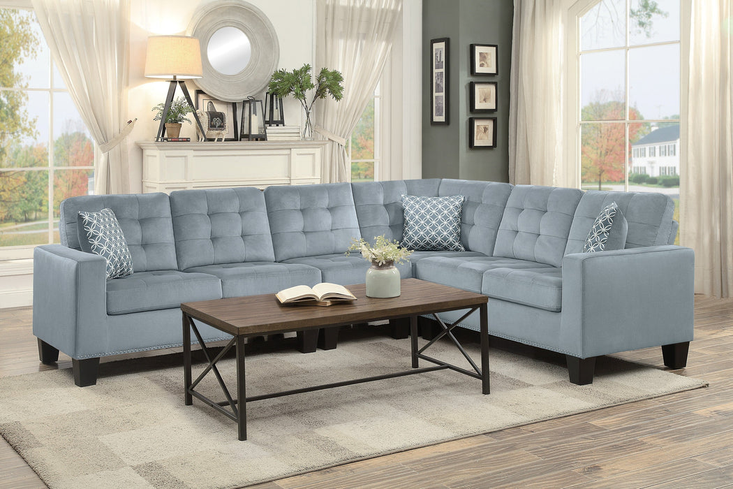 Lantana Gray Reversible Sectional