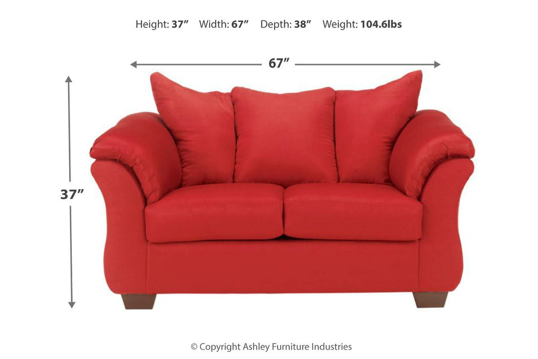 Darcy  Salsa 2 Piece Loveseat ( Loveseat & Loveseat)