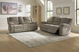 Draycoll Pewter Power Reclining Living Room Set - Lara Furniture