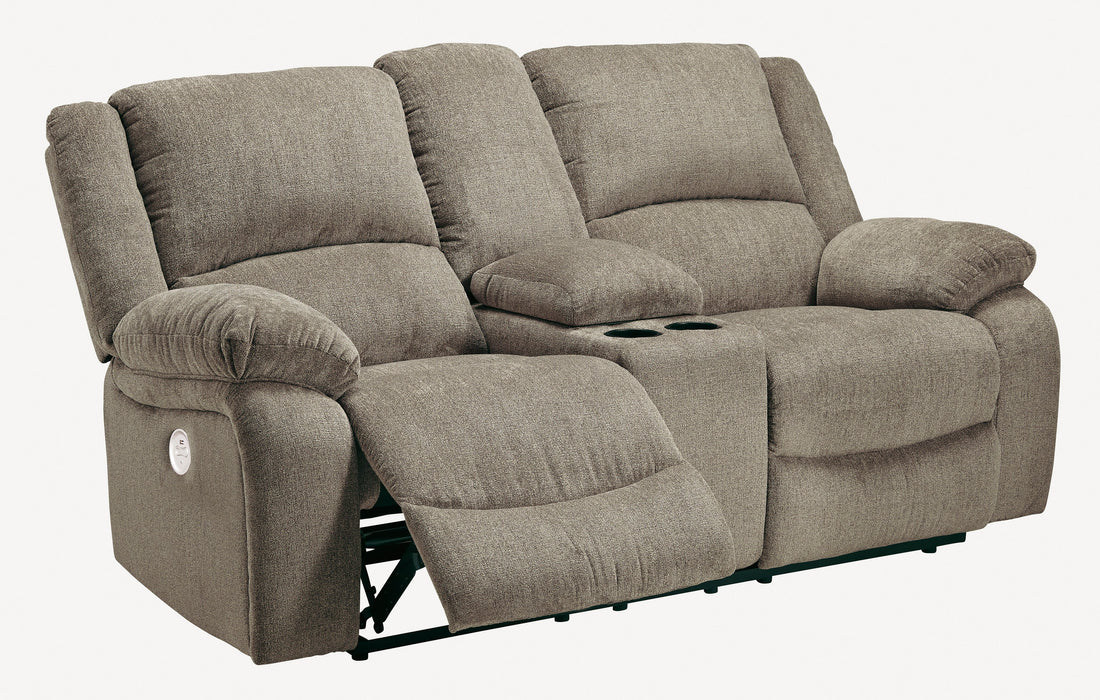 Draycoll Pewter Power Reclining Living Room Set - Lara Furniture