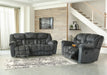 Capehorn Granite Reclining Living Room Set - Lara Furniture