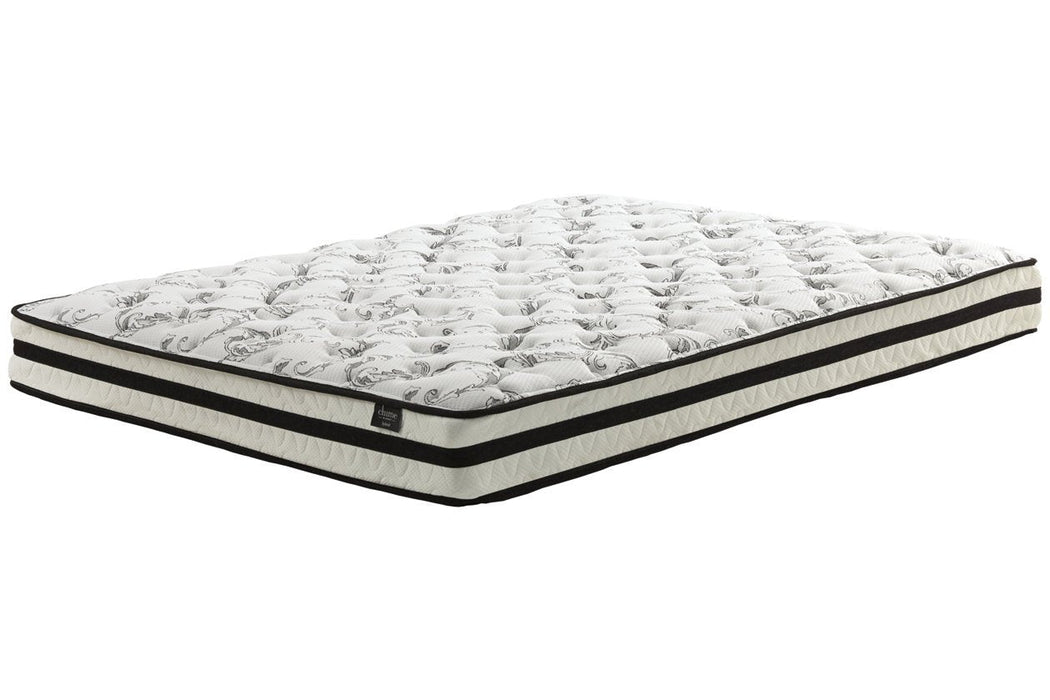 8 Inch Chime Innerspring White Full Mattress in a Box - M69521 - Lara Furniture