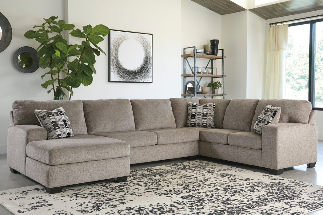 Ballinasloe Platinum LAF Sectional - Lara Furniture