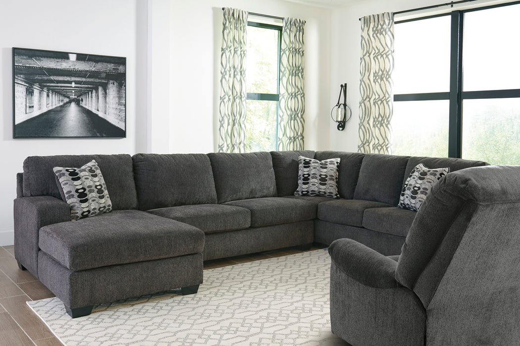 Ballinasloe Smoke LAF Sectional - Lara Furniture