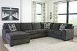 Ballinasloe Smoke LAF Sectional - Lara Furniture