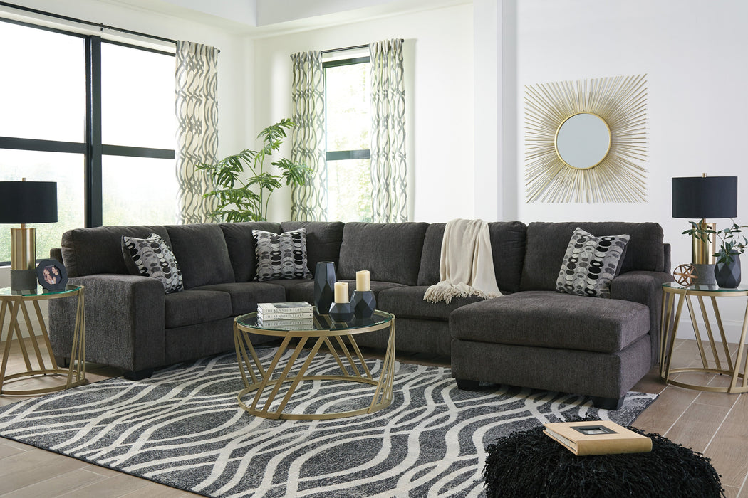 Ballinasloe Smoke RAF Sectional - Lara Furniture