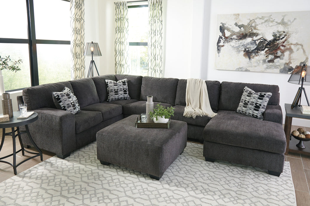 Ballinasloe Smoke RAF Sectional - Lara Furniture