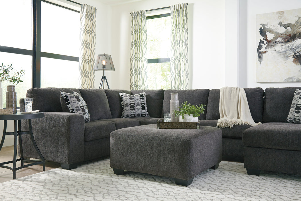 Ballinasloe Smoke RAF Sectional - Lara Furniture