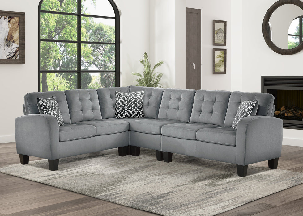 Sinclair Gray Reversible Sectional