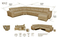 8312 Sectional With Sliding Seats - i10844 - Lara Furniture