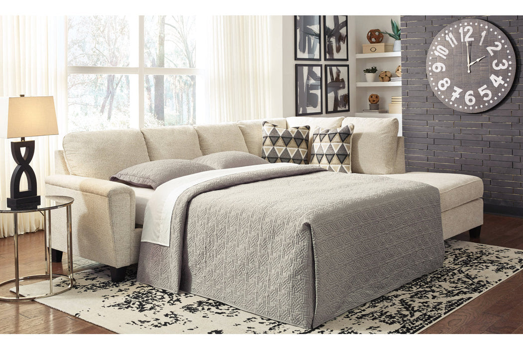 Abinger Natural RAF Sleeper Sectional - Ashley - Lara Furniture