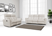 8501 White W/Manual Recliners Set - Lara Furniture