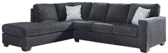 Altari Slate LAF Full Sleeper Sectional - Lara Furniture