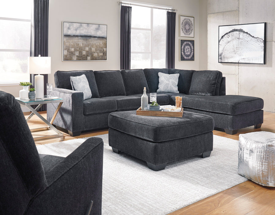 Altari Slate RAF Full Sleeper Sectional - Lara Furniture