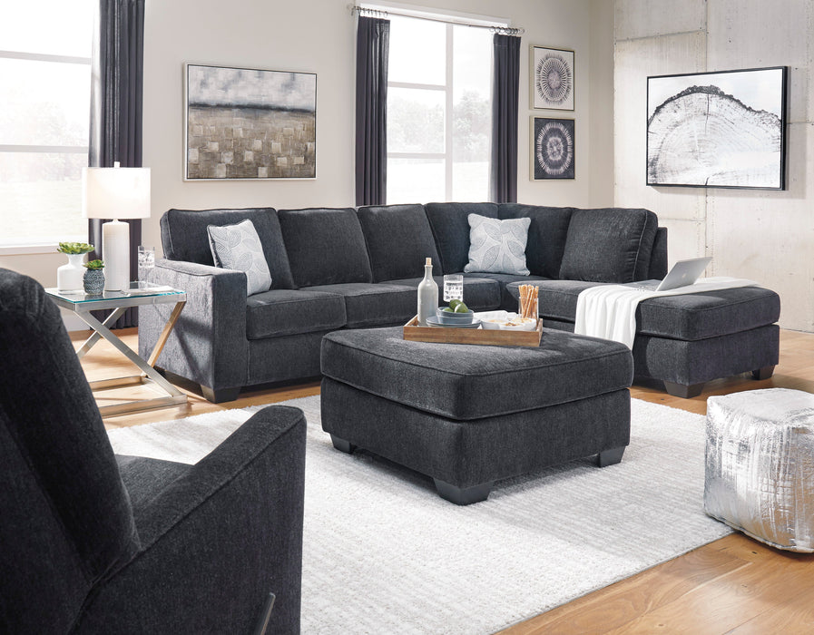 Altari Slate RAF Full Sleeper Sectional - Lara Furniture