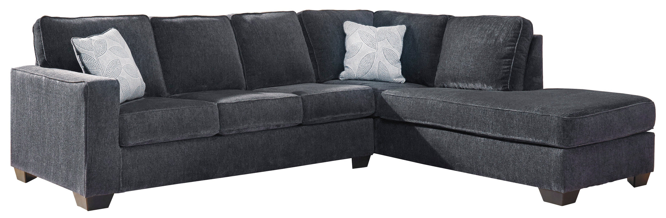 Altari Slate RAF Full Sleeper Sectional - Lara Furniture