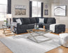 Altari Slate RAF Full Sleeper Sectional - Lara Furniture