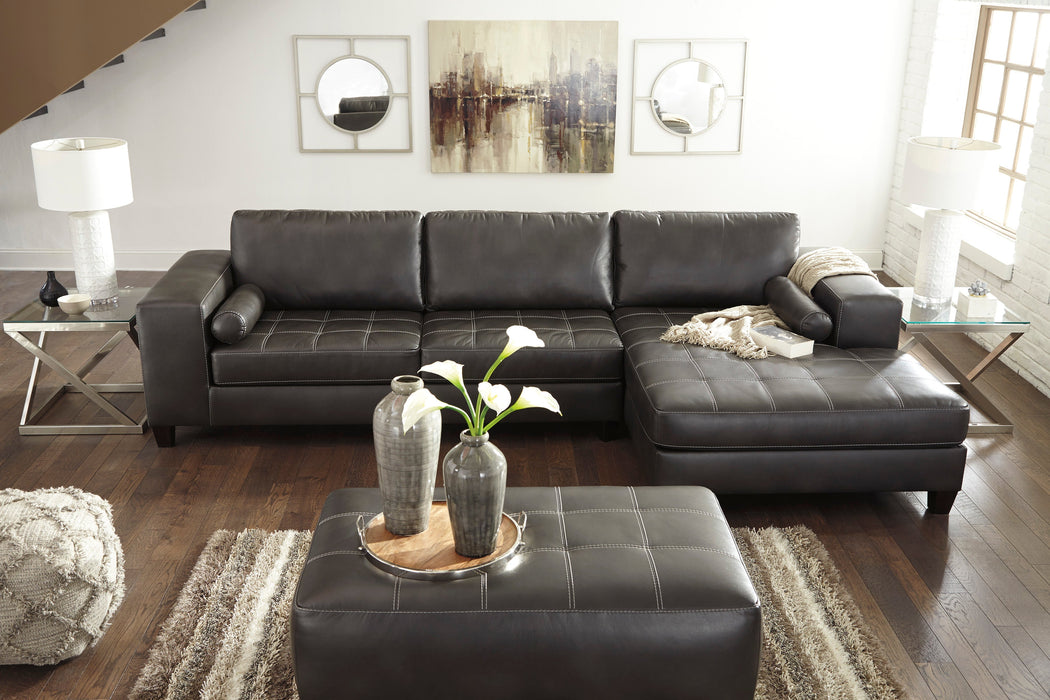 Nokomis Charcoal 2-Piece RAF Sectional