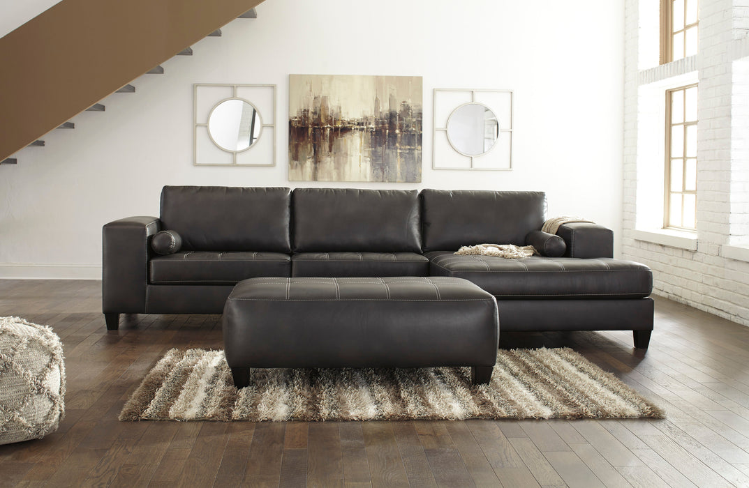 Nokomis Charcoal 2-Piece RAF Sectional