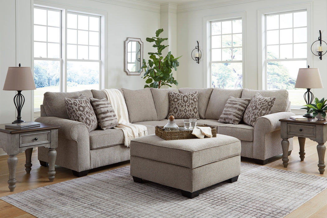 Claireah Umber 3-Piece RAF Sectional