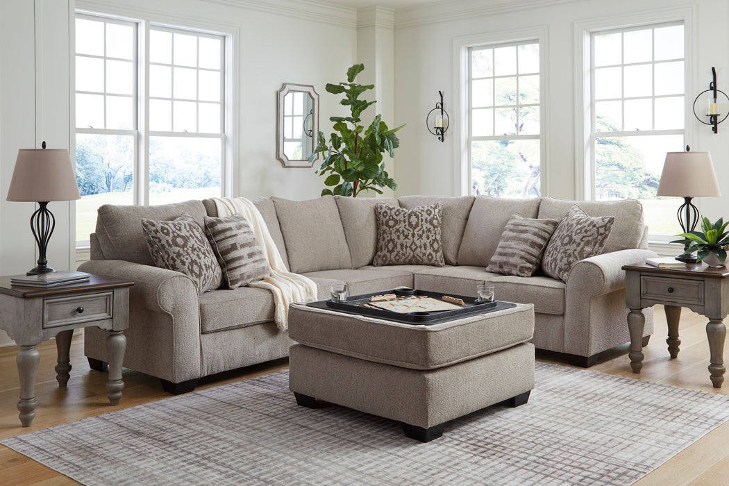 Claireah Umber 3-Piece RAF Sectional