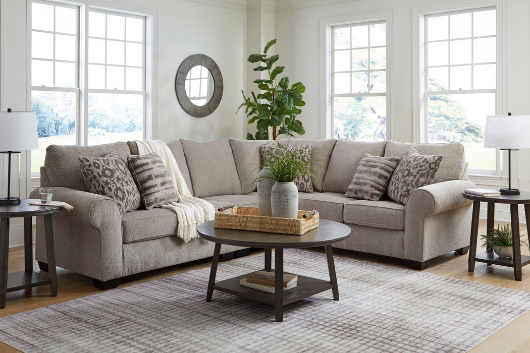 Claireah Umber 3-Piece RAF Sectional