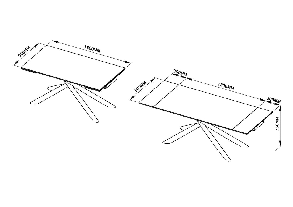 9063 Dining Marble Table - i29403 - Lara Furniture