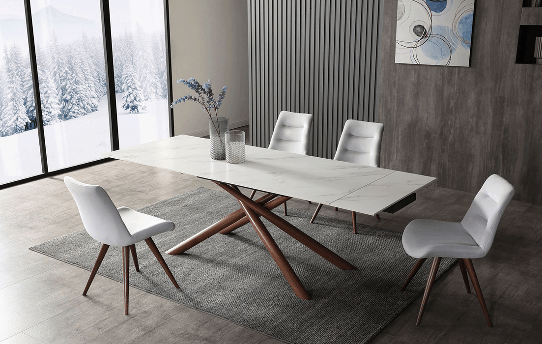 9063 Dining Table With 1313 Chairs Set - Lara Furniture