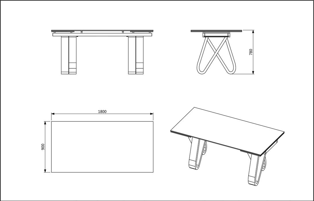 9086 Table - i32077 - Lara Furniture