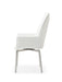 9087 Table White With 1218 Swivel White Chair Set - Lara Furniture