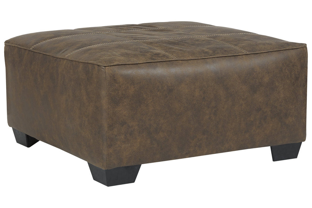 Abalone Oversized Chocolate  Accent Ottoman