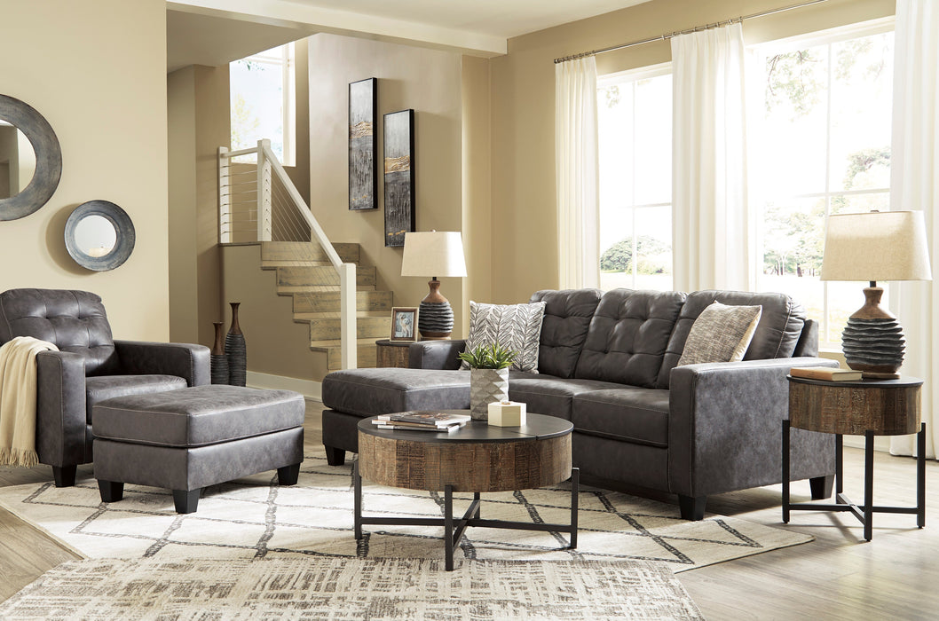 Venaldi Gunmetal Living Room Set