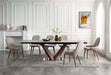 9188 Table With 1287 Chairs Set - Lara Furniture