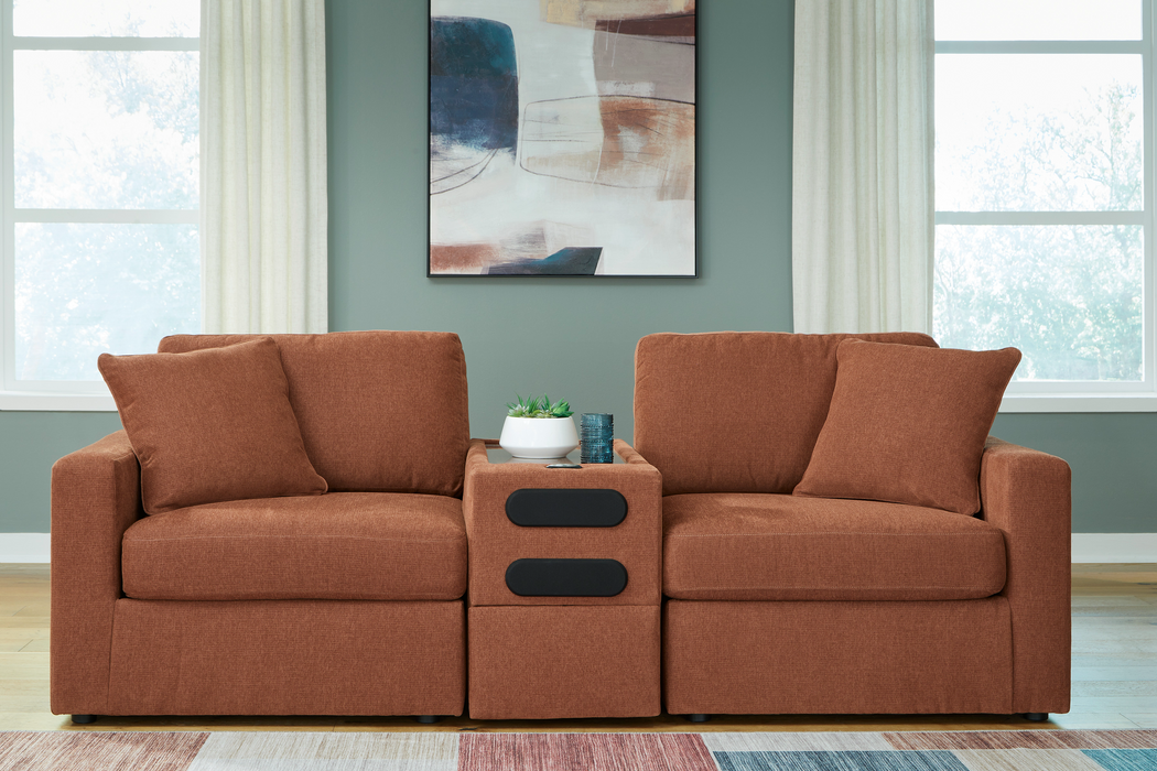 Modmax Spice 3-Piece Sectional with Audio Console