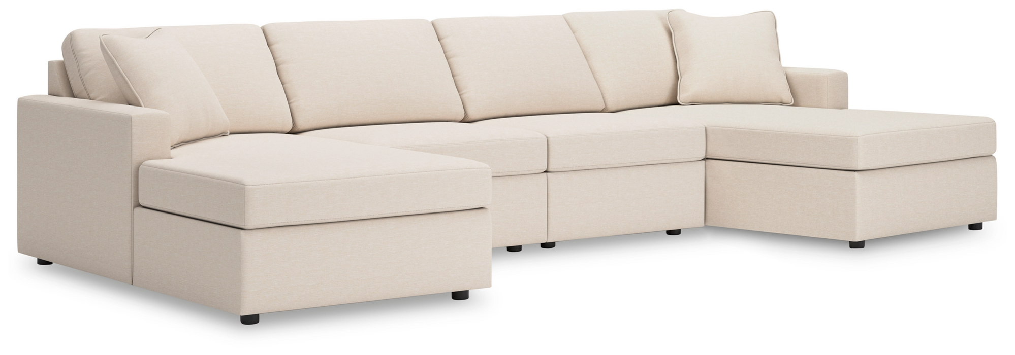 Modmax Oyster 4-Piece Double Chaise Sectional