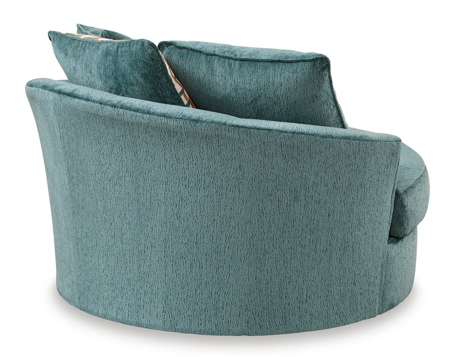 Laylabrook Teal Chair and Ottoman