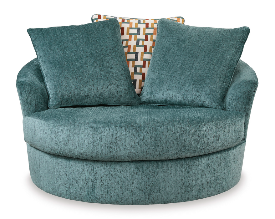 Laylabrook Teal Chair and Ottoman