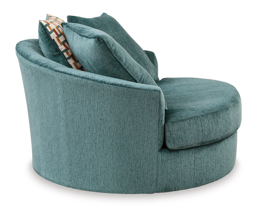 Laylabrook Teal Chair and Ottoman