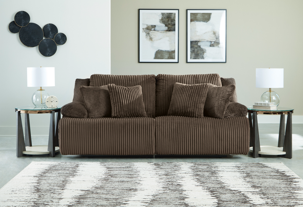 Top Tier Chocolate 2 Piece Recliner Sectional