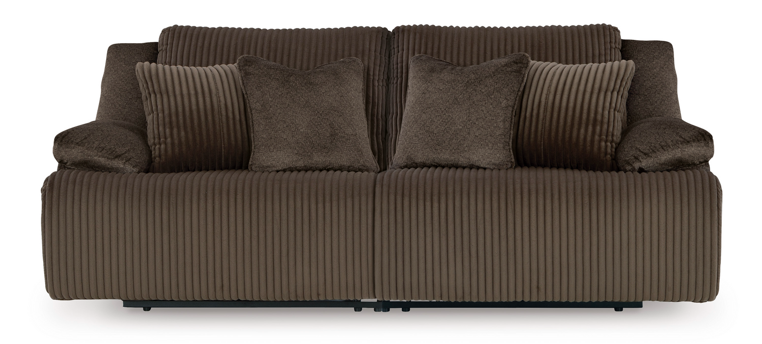 Top Tier Chocolate 2 Piece Recliner Sectional