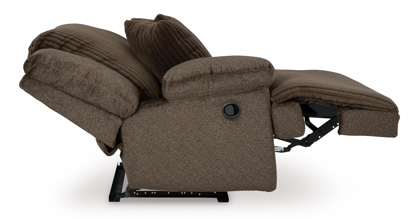 Top Tier 3-Piece Chocolate Reclining RAF Sectional Sofa with Chaise