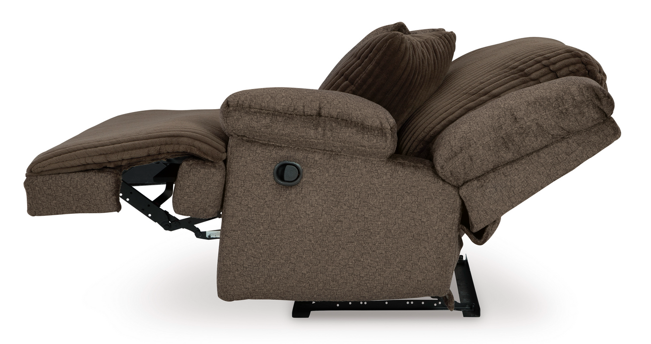 Top Tier Chocolate 2 Piece Recliner Sectional