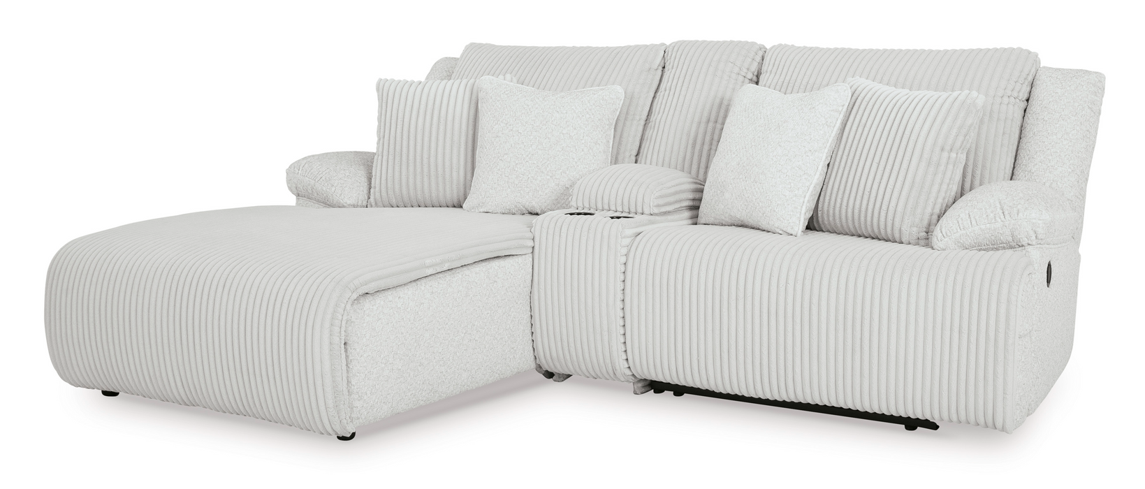 Top Tier 3-Piece Alloy Reclining LAF Sectional Sofa with Chaise