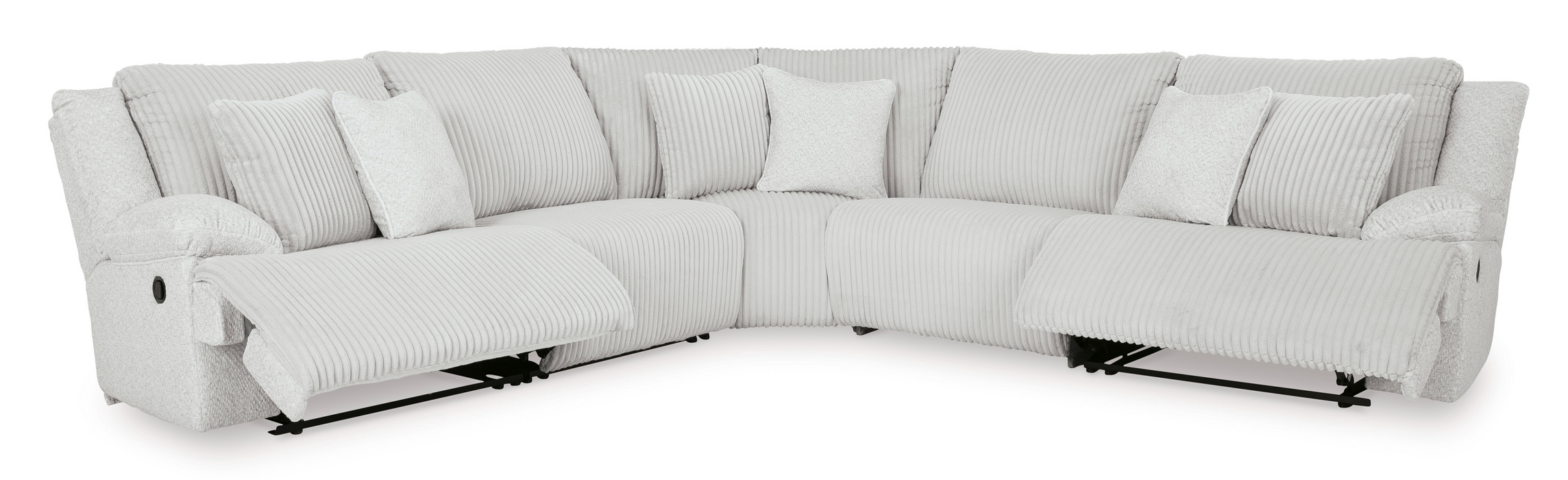 Top Tier Alloy 5-Piece Reclining Sectional