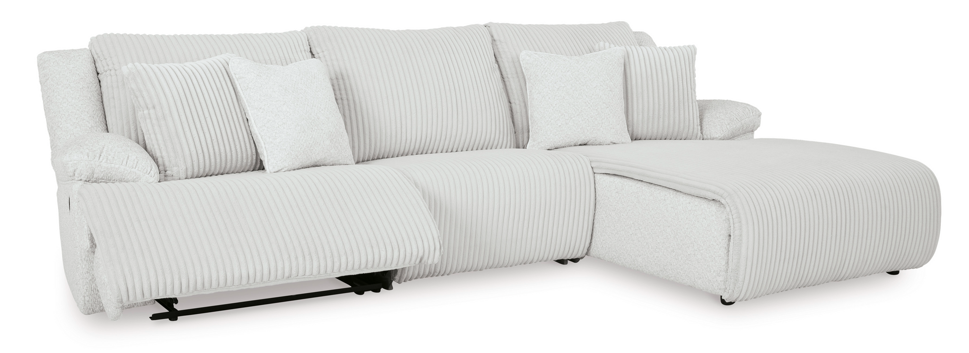 Top Tier 3-Piece Alloy Reclining RAF Sectional