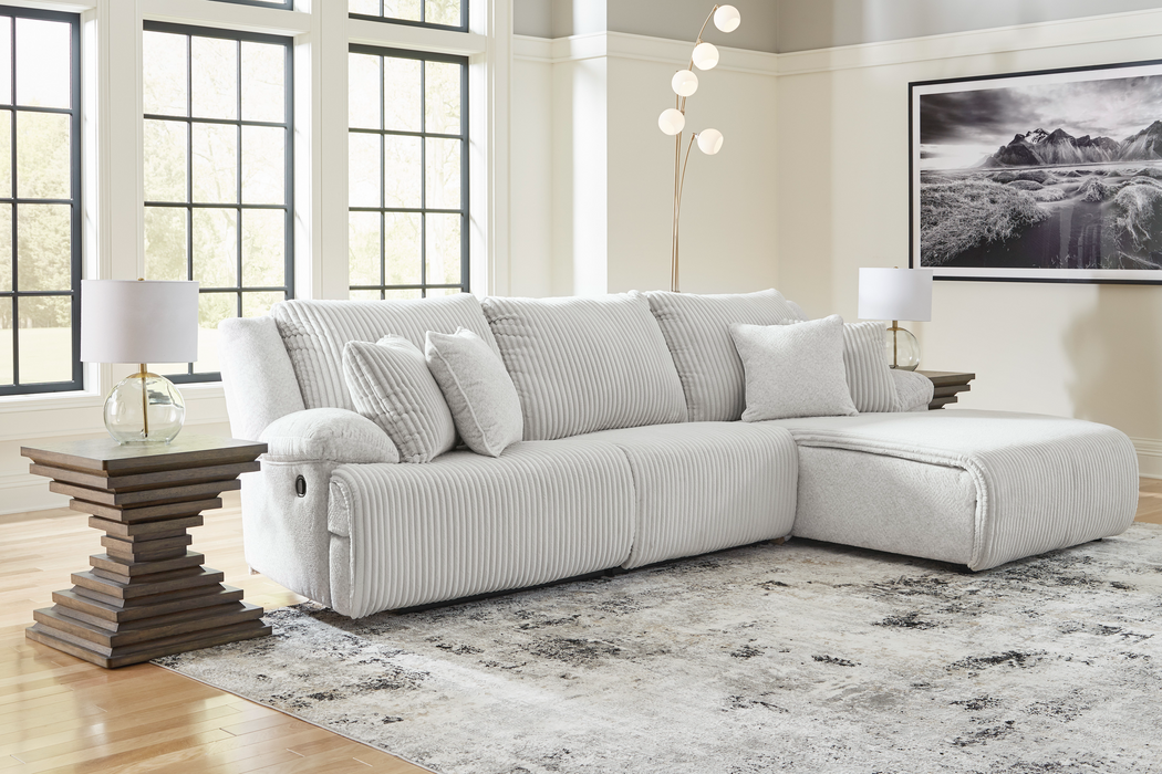 Top Tier 3-Piece Alloy Reclining RAF Sectional