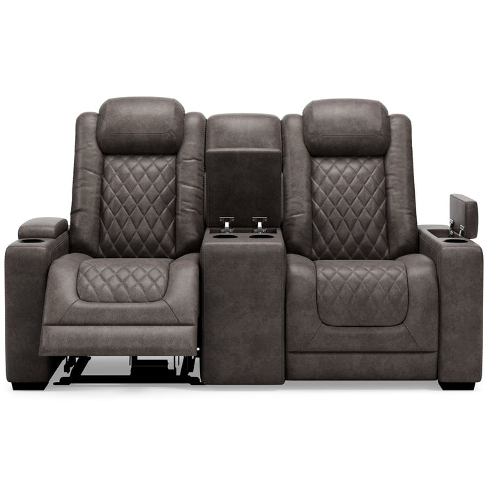 Hyllmont Gray Power Reclining Living Room Set - Lara Furniture