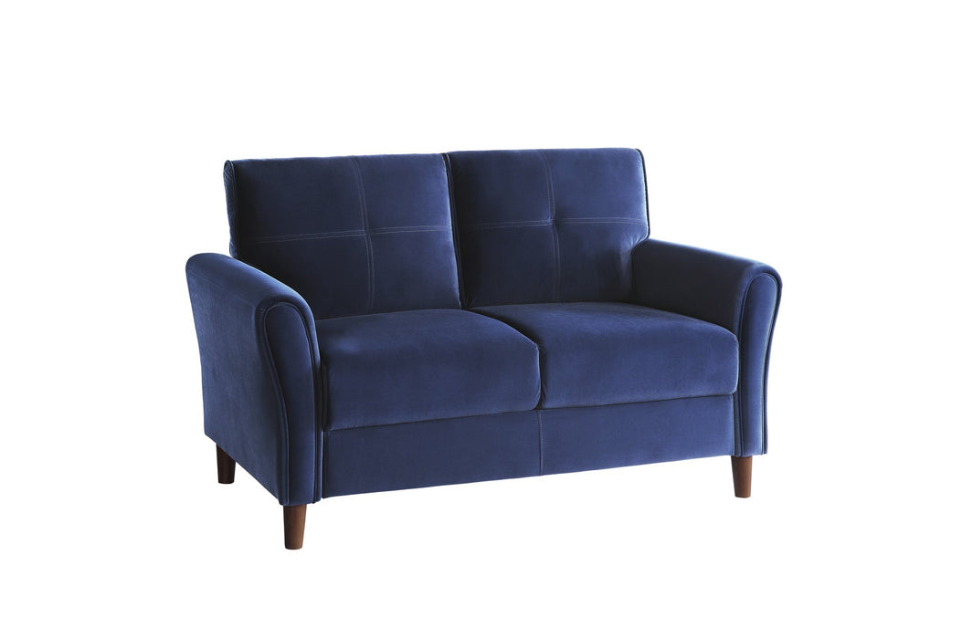 Dunleith Blue Velvet Living Room Set