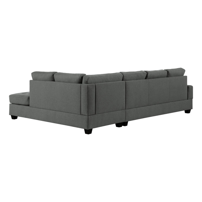 Dunstan Dark Gray Reversible Sectional